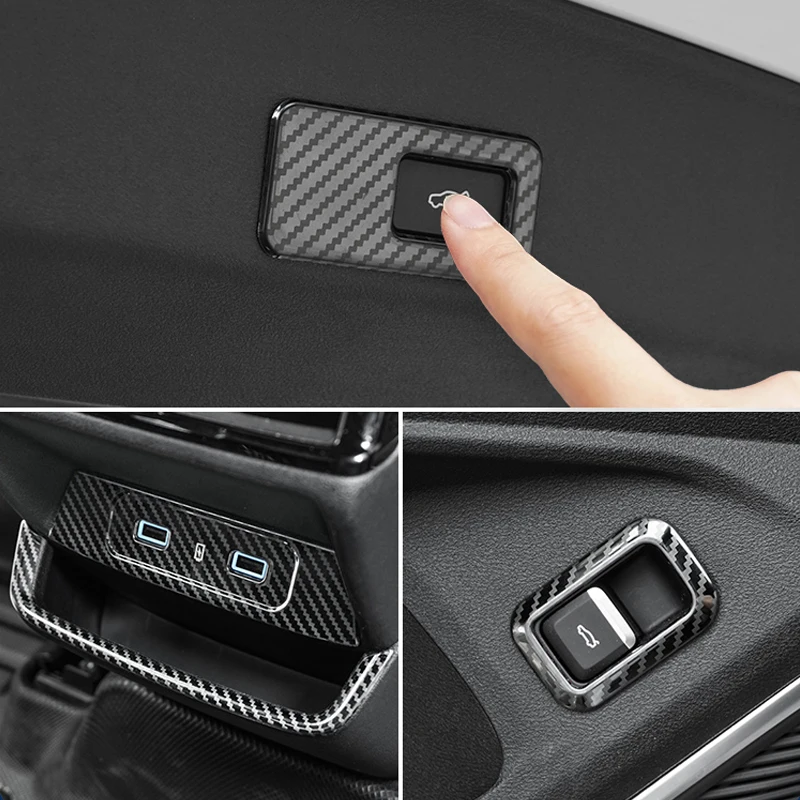 For Geely Monjaro Xingyue L 2022 20 Car Styling ABS Central Control Gear Shift Panel Cover Stickers Auto Modificated Accessories