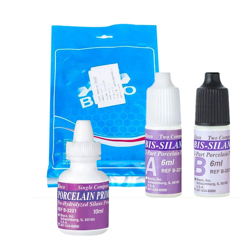 

BISCO Dental Zirconia Alumina Metal Primer BIS-Silane Oral Resin Restoration Ceramic Surface Treatment Agent B-6002P/2221P/3210P