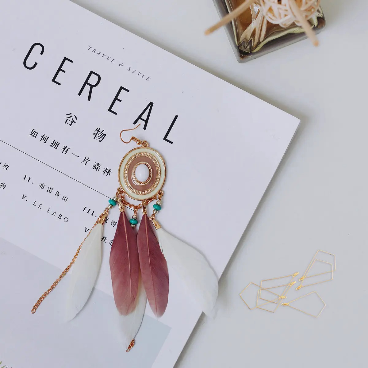 

50Pcs Ear Jewelry Accessories Beading Hoop Components Premium Material for Handmade Earrings DIY Craft Shape