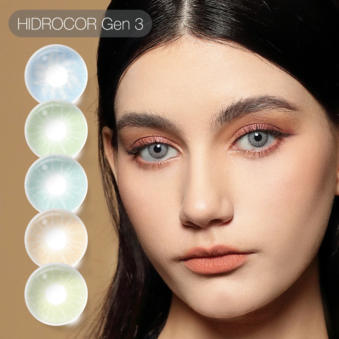 Lentes de contacto de color Hidrocor Gen3 de uso anual FRESHGO para ojos, lentes de contacto azules, lentes de color para ojos, lentes para maquillaje.