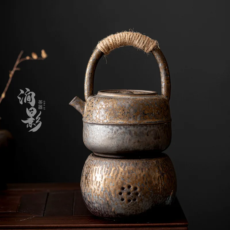 

Japanese Style Kung Fu Tea Set Retro Living Room Office Candle Warm Tea Stove Constant Temperature Base Household Temperature Te