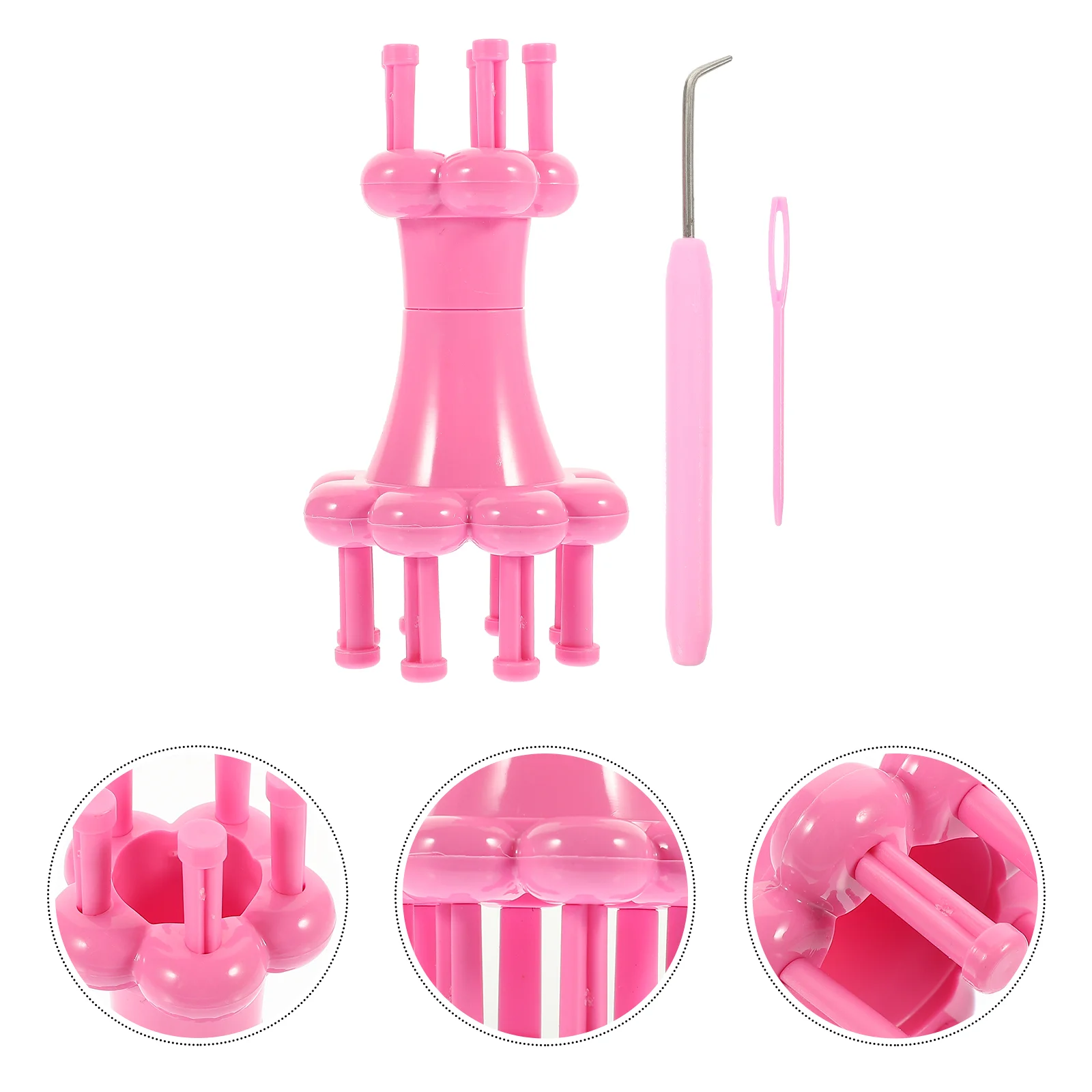 Winder Weaving Tool DIY Knitting Hand Crank Toy Household Wool Knitter Plastic Spool Yarn Machine