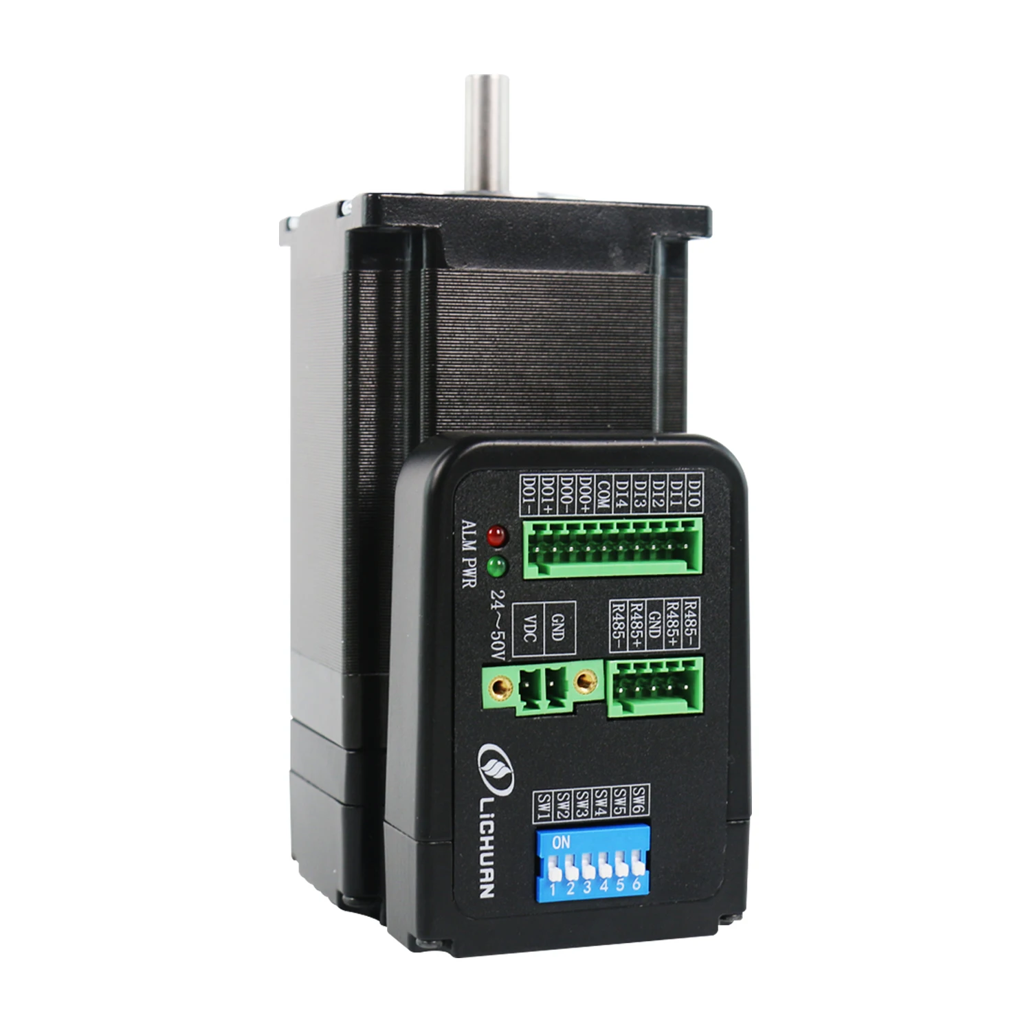 Li chuan Nema23 1Nm 2.3Nm 3Nm closed loop integrated motor DC24-50V 4A Ethercat/Pulse/Modbus RS485/CANopen control optional CNC
