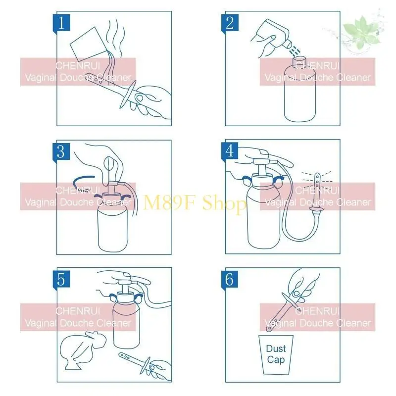 

M89F Women Healthy Vaginal Clearner Butt Vaginal Cleaning Enema Douche Cleaner