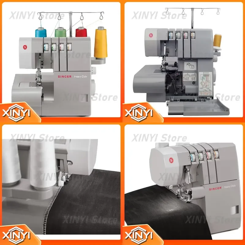 Four-line Multi-function Overlocking Machine for Sewing and Serger Tasks Overlock Sewing Machine for Home and Industrial Use