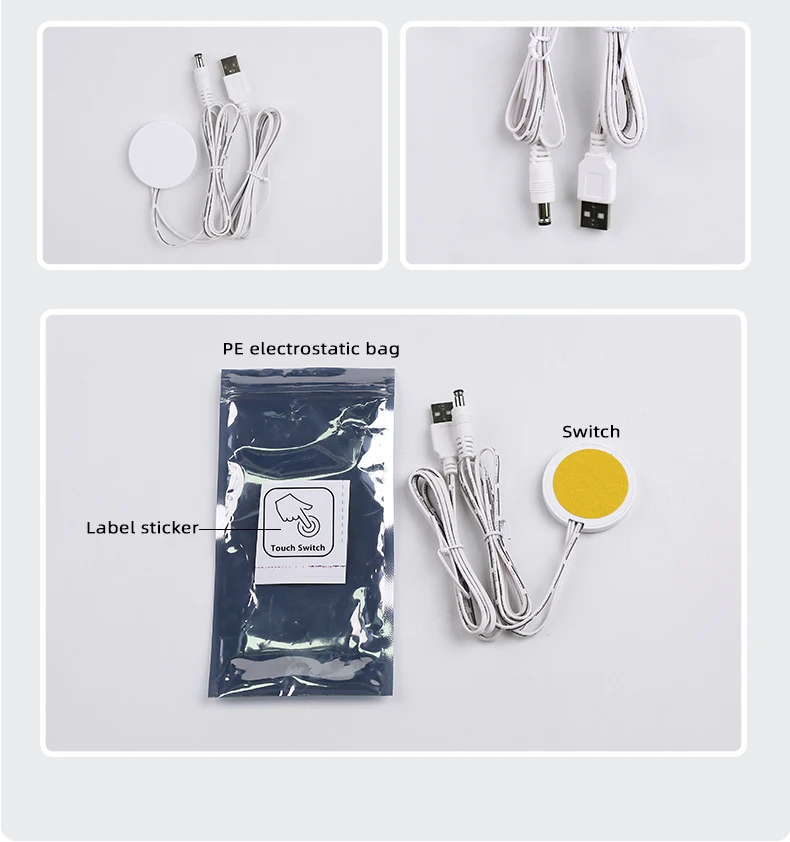 DC5V/12V/24V Verdeckter Touch-Sensor-Dimmer-Schalter 5A 60W für LED-Beleuchtung von Holzmöbeln – Detail 7