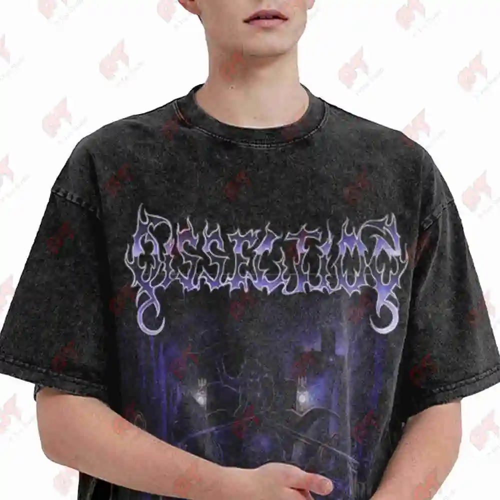 Dissection The Somberlain Vintage Washed Tee Pure Cotton T-Shirt