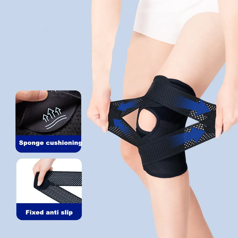 1PC กีฬา Kneepad แรงดันยืดหยุ่นเข่า Pads โรคข้ออักเสบข้อต่อ Protector Patella Medial สนับสนุนฟิตเนสกีฬาเข่า Pads เกียร์