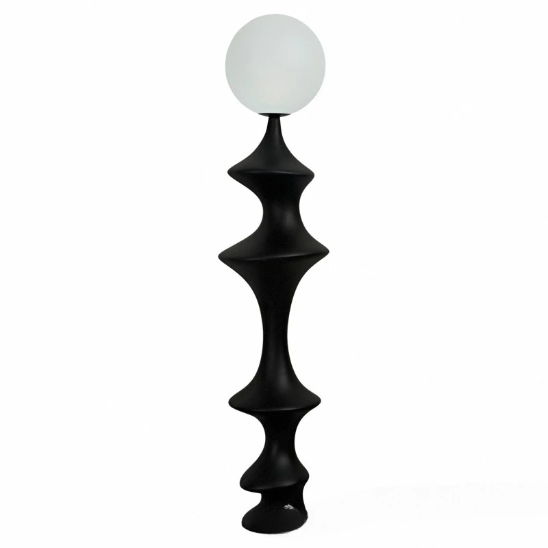 

Medieval Art Floor Lamp Nordic Simple Cream Style Living Room Next to Sofa Exhibition Hall Ornament