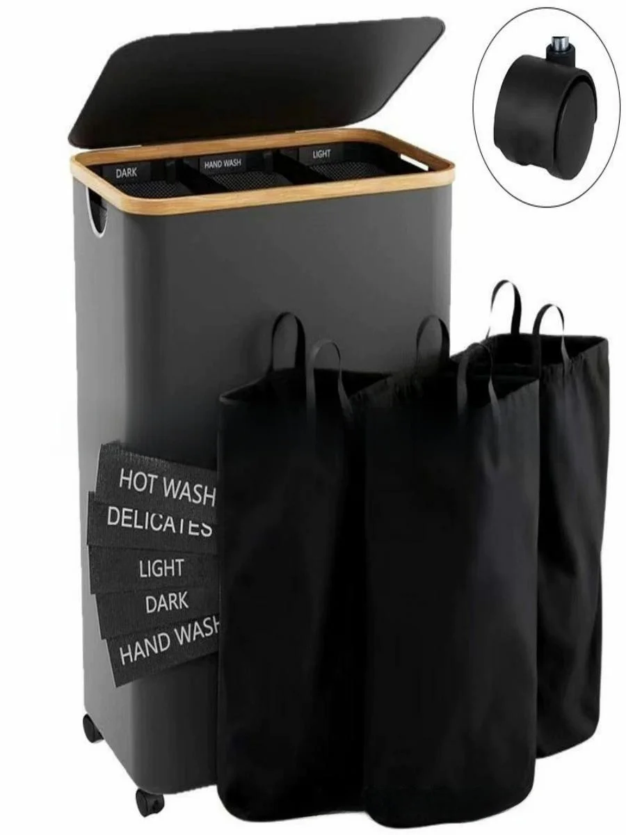 cesto-portabiancheria-mobile-grande-da-160l-con-ruote-contenitore-per-camera-da-letto-e-bagno-in-tessuto-oxford-stile-moderno-e-semplice-per-l'organizzazione-domestica
