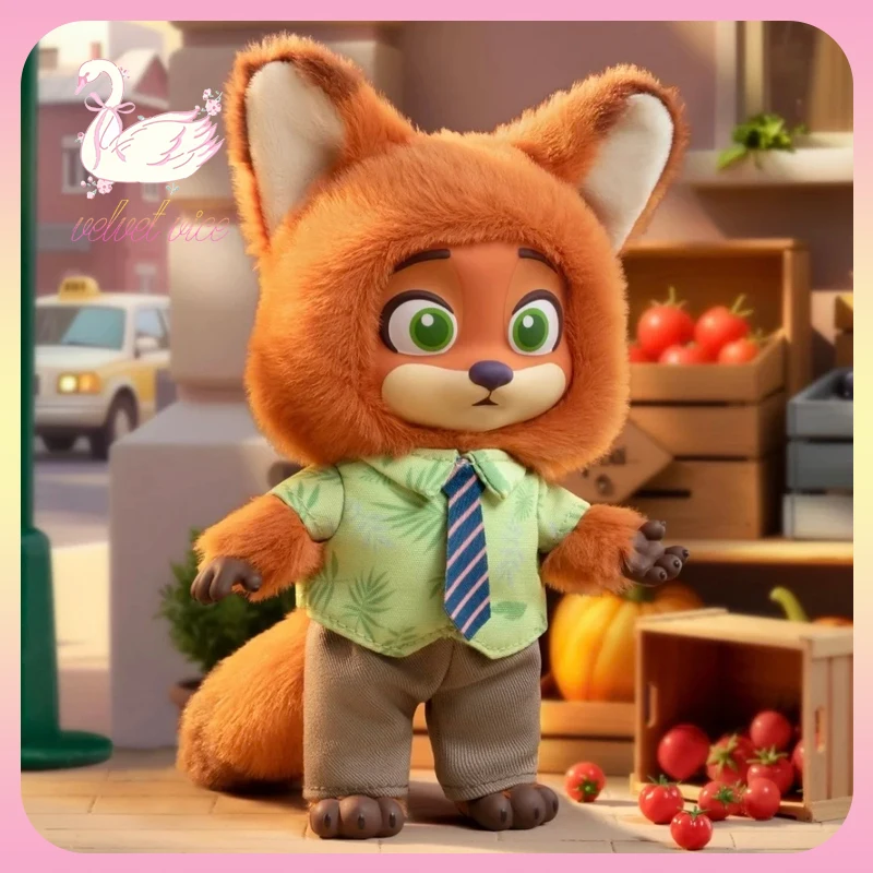 

Оригинальная серия Toptoy Zootopia Nick And Judy's Growing Journey, виниловая слепая коробка для лица, плюшевая подвеска, модные игрушки, периферийные подарки