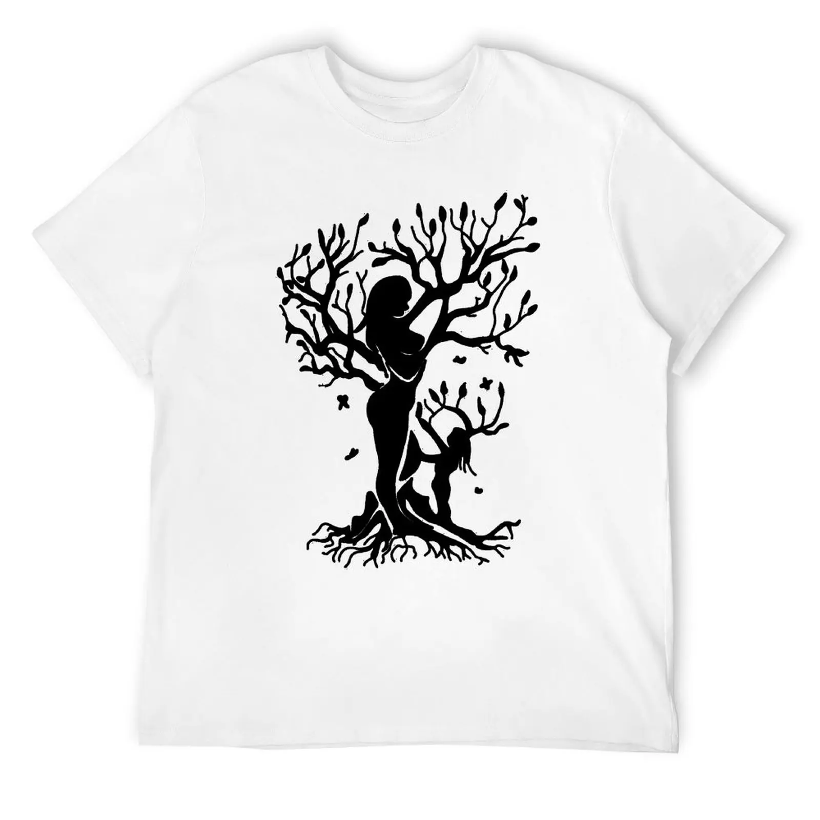 Mother's Day Mother Daughter Tree Unisex Lightweight Terry Hoodie T-shirts Graphic T-shirt Round Neck  Move  Sarcastic Home USA