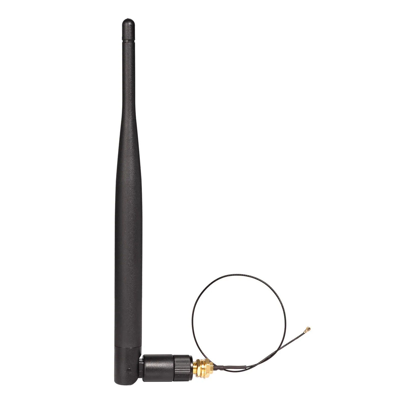 Superbat 2pcs M.2 2.4GHz 5GHz 5.8GHz 3dBi MIMO WiFi Antenna RP-SMA Male + Ipex4 to RP-SMA Cable for Wireless Network Card