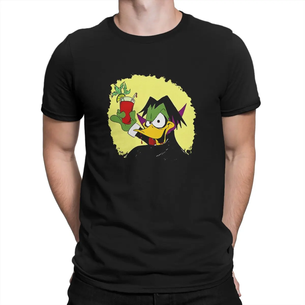 Fire Men's T Shirt C-Count Duckula Novelty Tee Shirt Short Sleeve O Neck T-Shirts Cotton 6XL Clothes