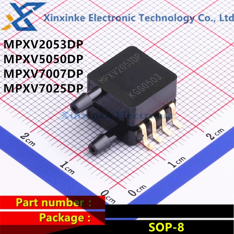 

MPXV2053DP MPXV5050DP MPXV7007DP MPXV7025DP SOP-8 Board Mount Pressure Sensors SOP DUAL PORT 50kPa 7KPA