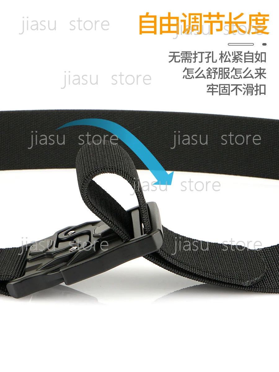 Outdoor Tactical Canvas Belt with Aluminum Quick Release Buckle