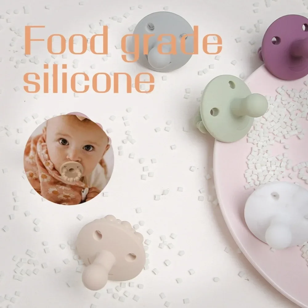 Silicone Pacifier Baby Silicone Nipple Bpa Free Silicone Food Grade Baby Teether Grade Accessories Chewable Nurs Teething Toys