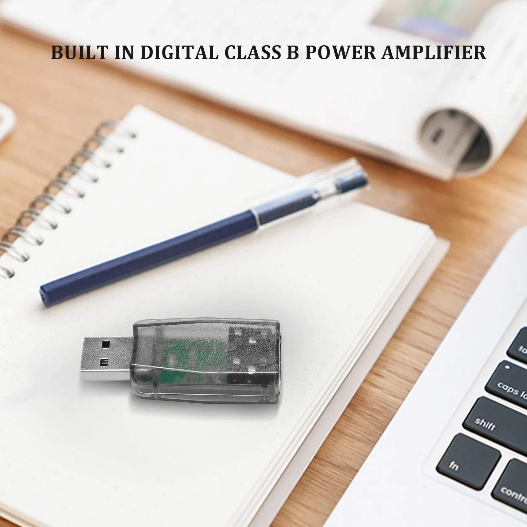 سماعة رأس ستيريو ومقبس من USB إلى من الميكروفون وسماعة رأس ، بطاقة صوت ثلاثية الأبعاد ، محول صوت ، كمبيوتر شخصي