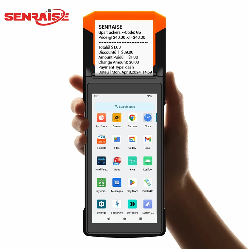 Free SDK/TMS Terminal Android Pos System Machine with Thermal Printer