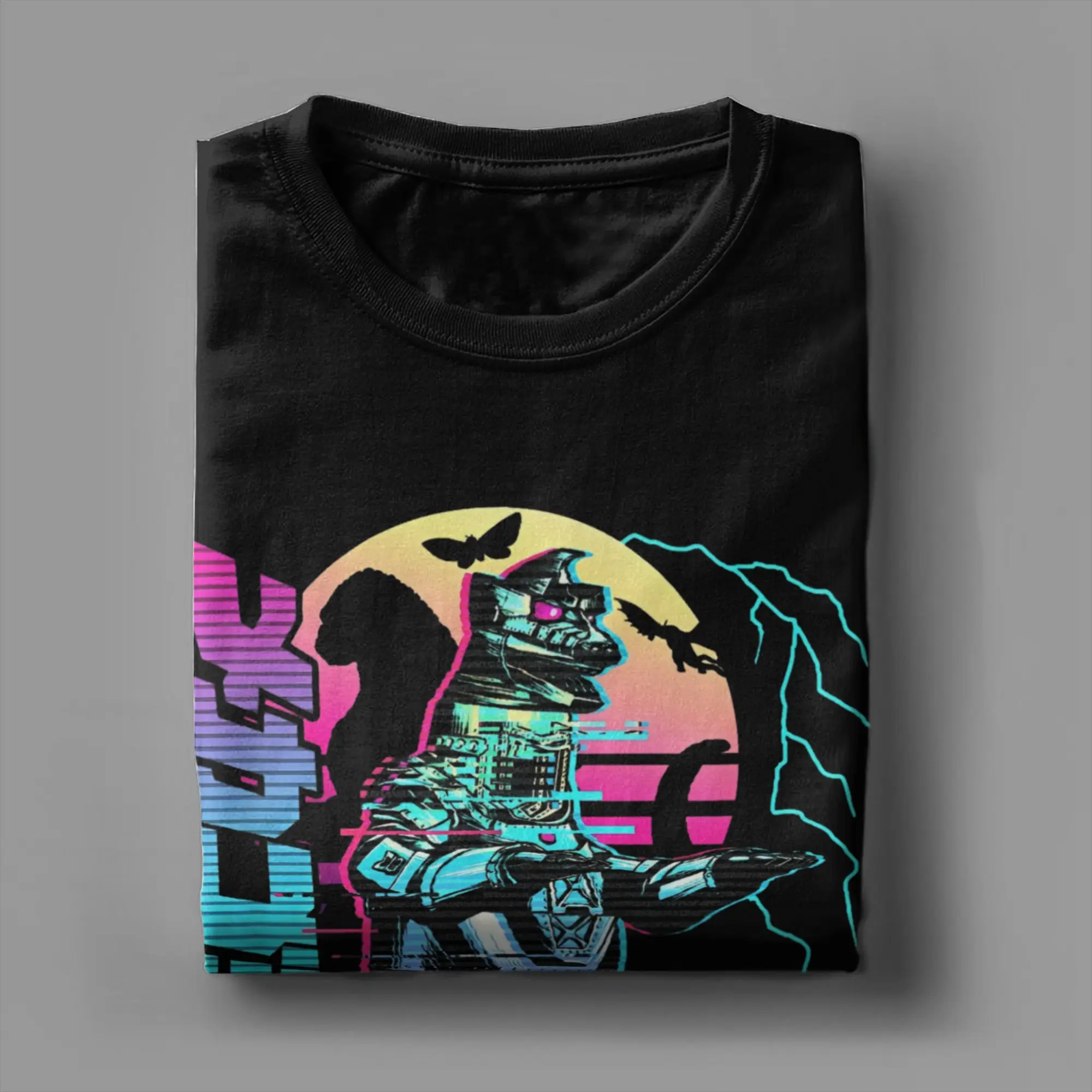 Minus One Vintage King Of Monsters T-Shirts for Men Godzilla Cotton Tee Shirt Round Neck Short Sleeve T Shirt Gift Idea Tops - view 5