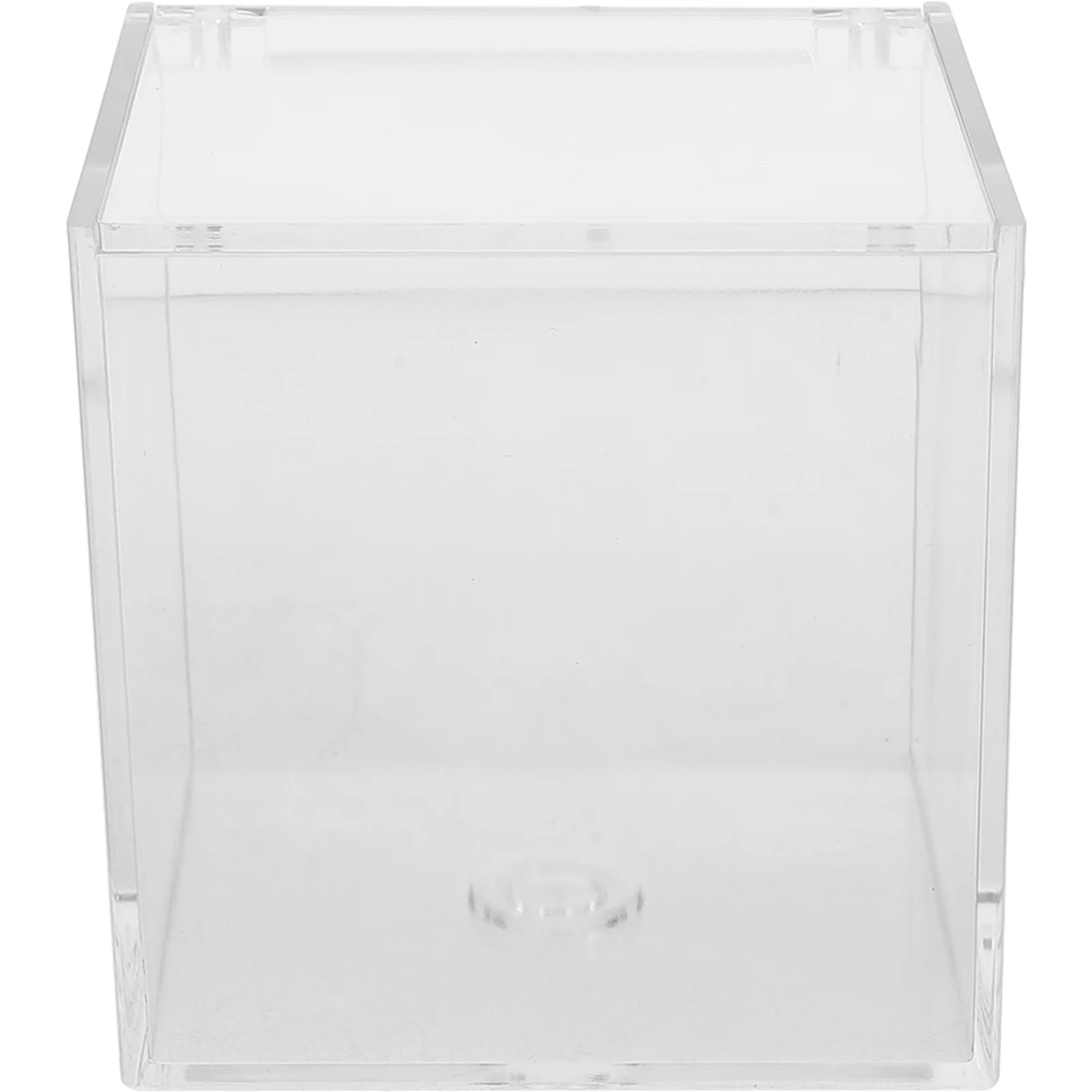Wicker Square Container Handicrafts Case Display Acrylic Figure Boxes Cabinet