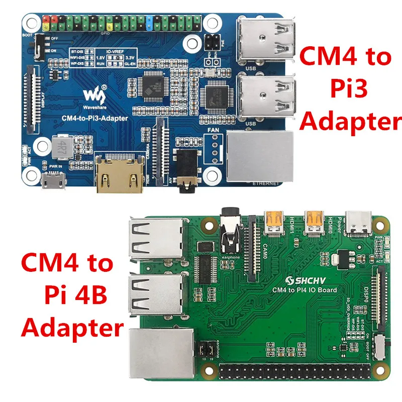 

Raspberry Pi CM4 to 3B 4B Adapter Expansion Board Compute Module 4 IO Board Compatible with Pi3 Size