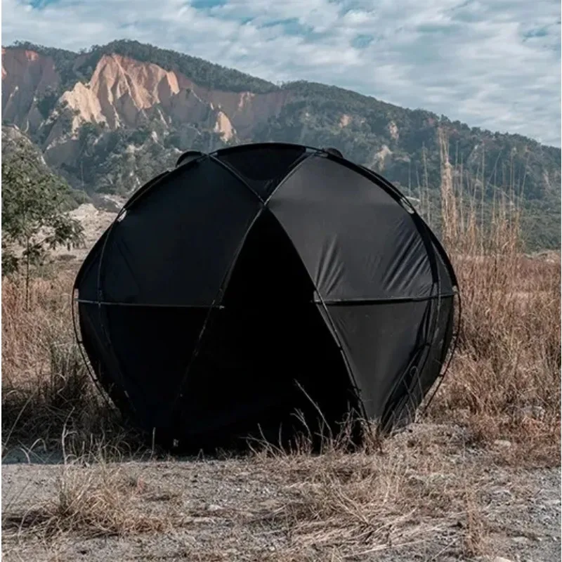 Dome Tent In Black Camping geodesic starry sky tent High Quality dome luxury Fabric For Outdoor family