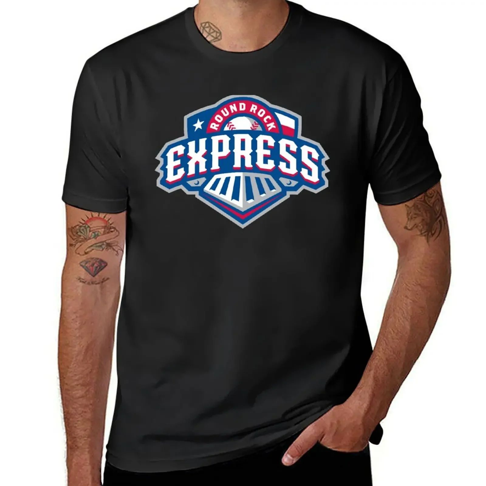 

Round Rock Express T-Shirt customs design your own blacks anime figures anime stuff Men's t-shirts