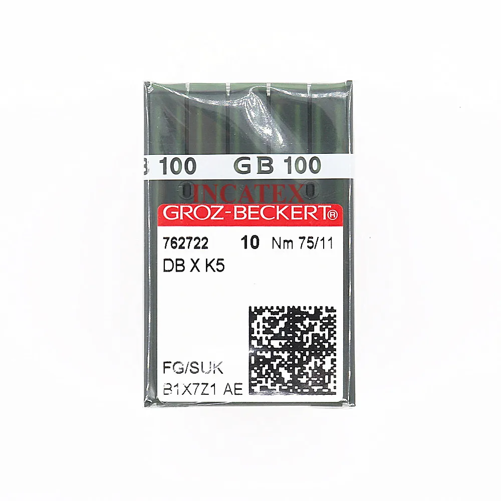 100 Pcs Genuine Groz Beckert Embroidery Needle FG/SUK DBXK5 Nm 65/9 70/10 75/11 80/12 For Tajima Barudan SWF Embroidery Machine