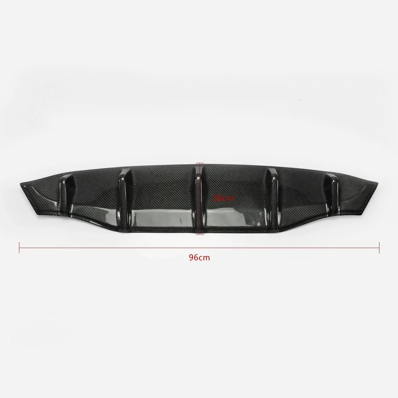 Carbon Fiber Type M Rear Diffuser Add On Glossy Fibre Under Bumper Bottom Panel Body Kit Trim For Kia Stinger Car Accessories