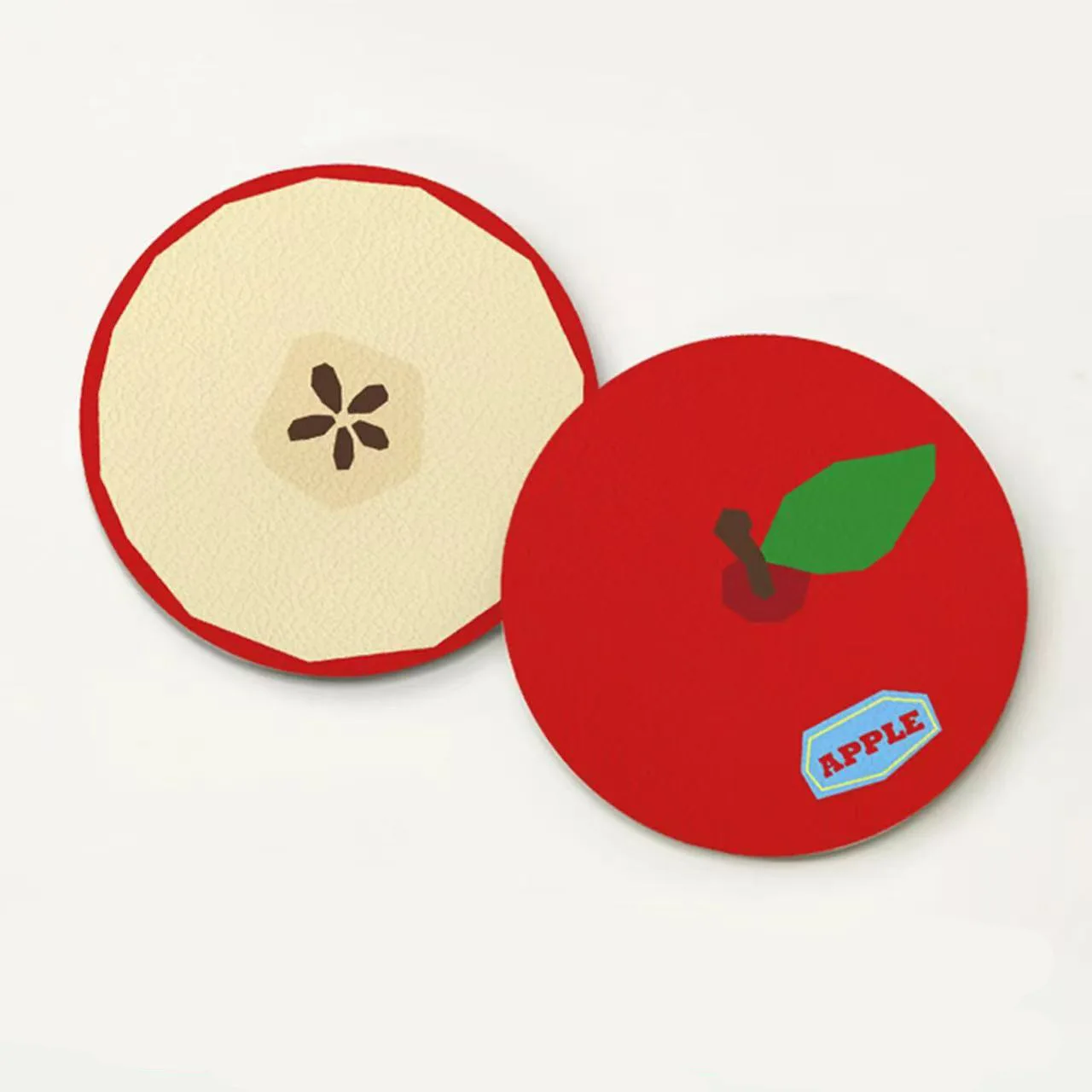 Creative Fruit Design Leather Car Cup Coaster Heat Resistant Coffee Mat Vehicle Interior Accessories For Home Decor