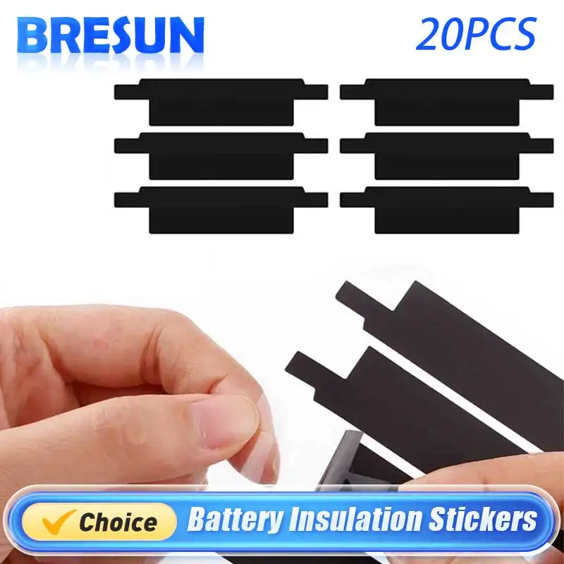 20 Stück Batterie-Isolierungsaufkleber, selbstklebend, für iPhone 11 12 13 14 Pro Max Mini 12 11 X XS XR Flex Tape Aufkleber Bonding Professio