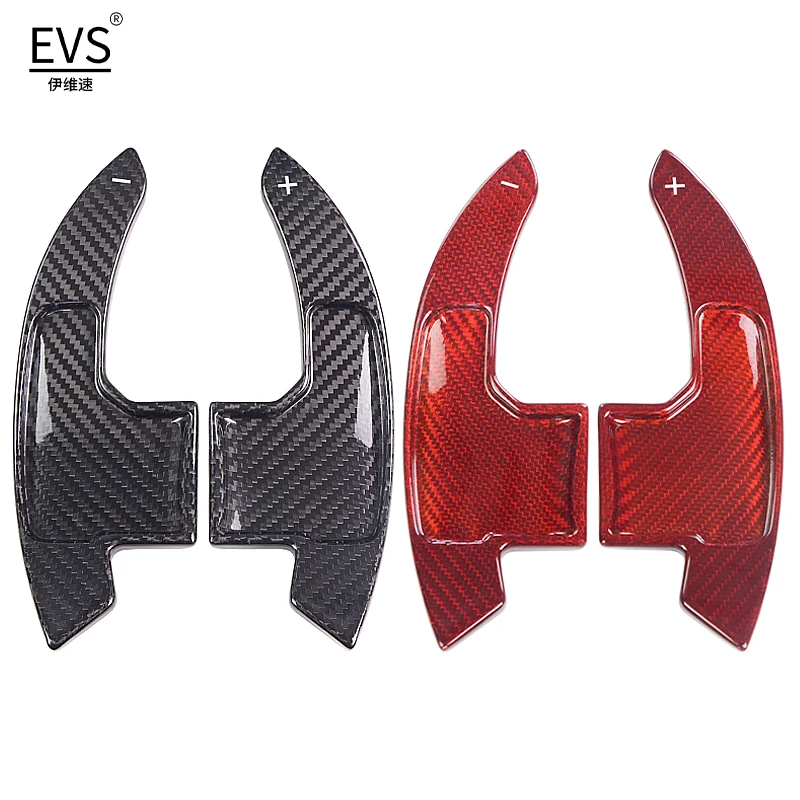 Volante de fibra de carbono Compatible con Ford Mustang 2015-2021, accesorios para coche