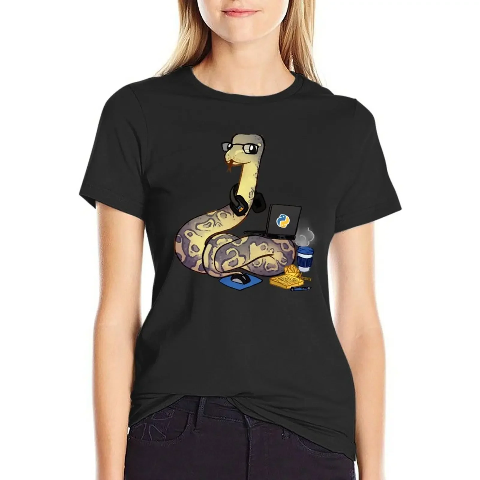 

Python Python T-Shirt aesthetic clothes korean fashion plain plain t shirts for Women