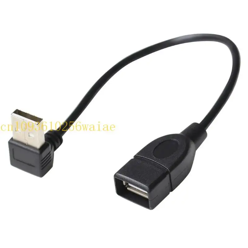 652F USB Port Extender Hub Data Daya kabel daya 90 ° Down/UP USB2.0 Kabel Ekstensi