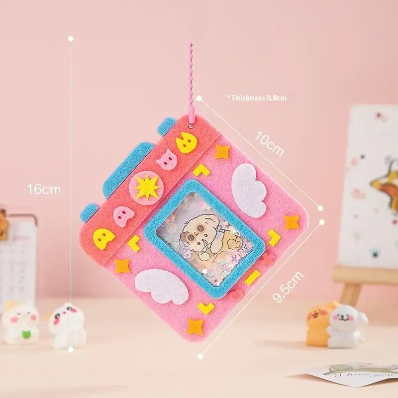 Kit di giocattoli puzzle shaker fai-da-te Ciondolo shake non tessuto Kit di materiali artigianali fatti a mano facili da incollare per bambini