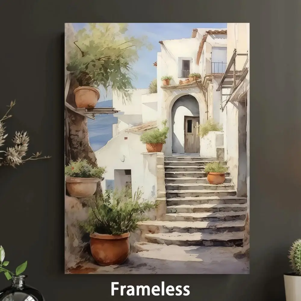 Retro Elegant Olive Tree And Lemon Painting Calligraphy Canvas Wall Art Canvas Painting Oil Painting,wall Picture Home Decor Unf