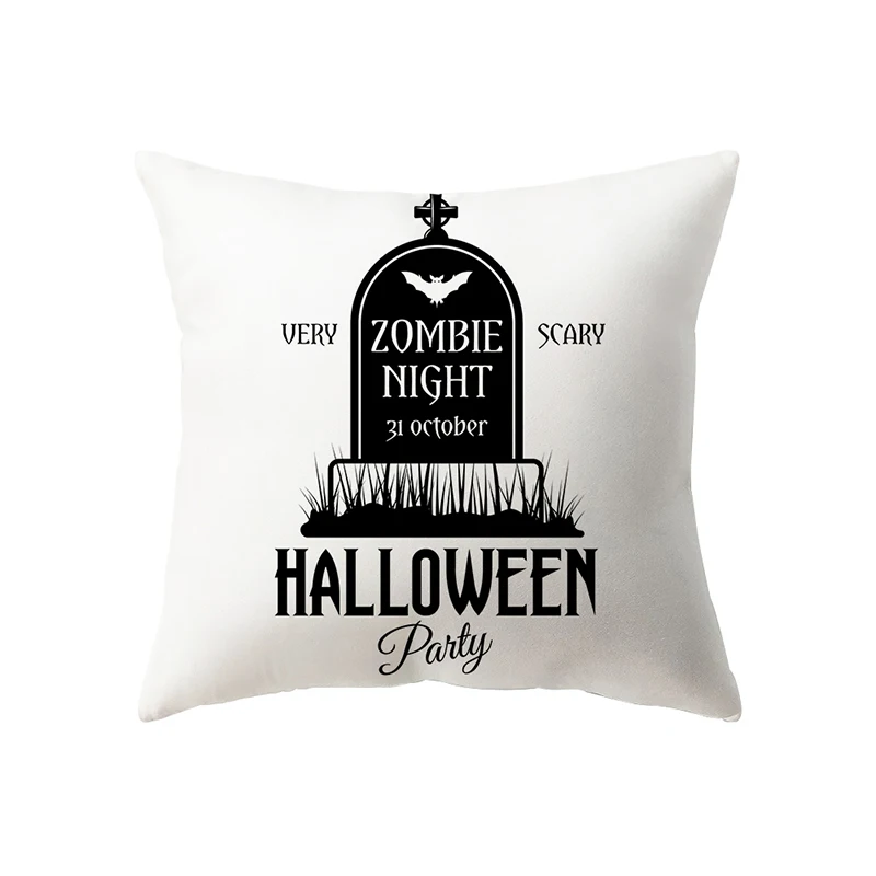 Pumpkin Halloween Theme Pillow Cover Sofa Cushion  Holiday Gift Party Decoration Home Decor