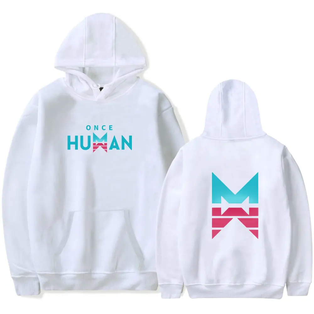 Once Human merch cosplay game Sudadera con capucha y bolsillo con cordón para hombres y mujeres