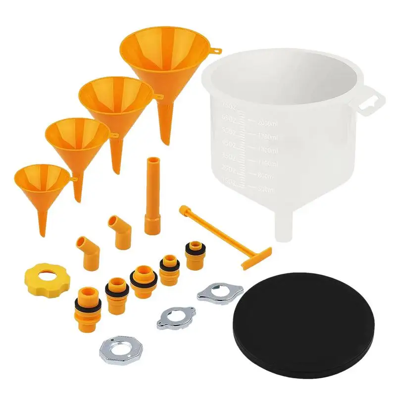 

Radiator Fill Funnel Kit 19X Radiator Filler For Coolant Filling Radiator Flush Kit Coolant Bleeder Kit Coolant Funnel Burping