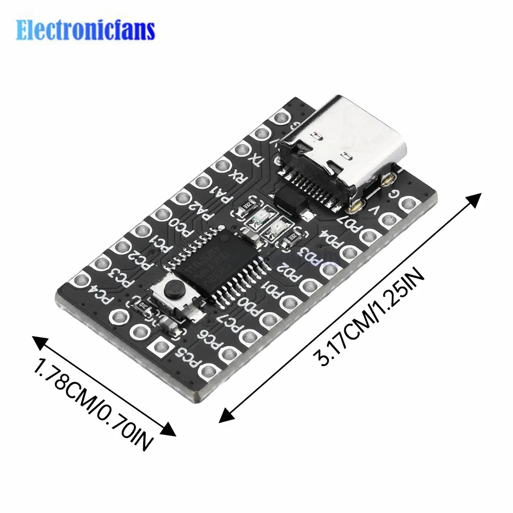 Ch32v003f4p6 core board entwicklung board ch32v003 mikro controller modul RISC-V prozessor TYPE-C schnitts telle