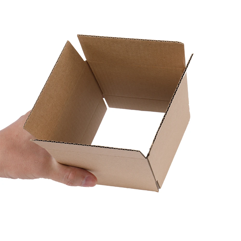 100 Pack Yellow Corrugated Cardboard Boxes 4x4x4