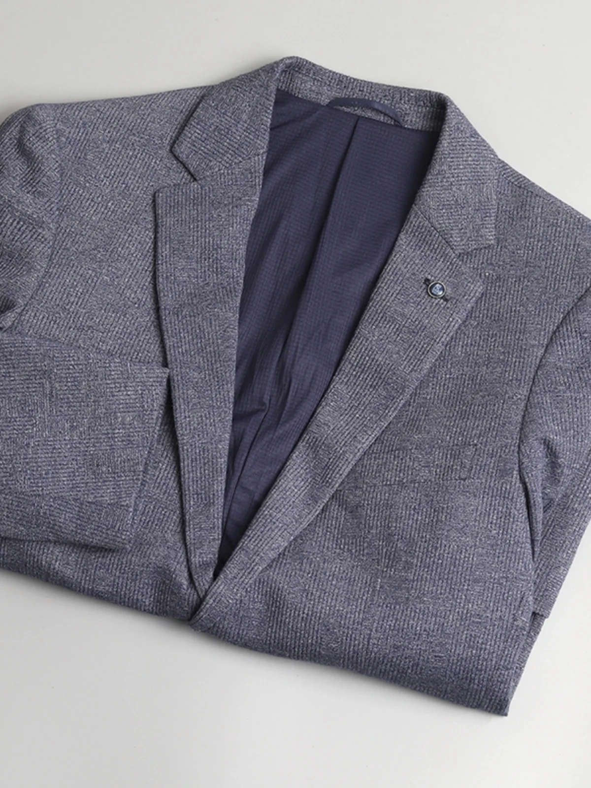 

Soft And Fine Men's Busin Casual Color Suit Jaet for Autumn Winter Stand Fit Long Sve Two Button Single Brea...