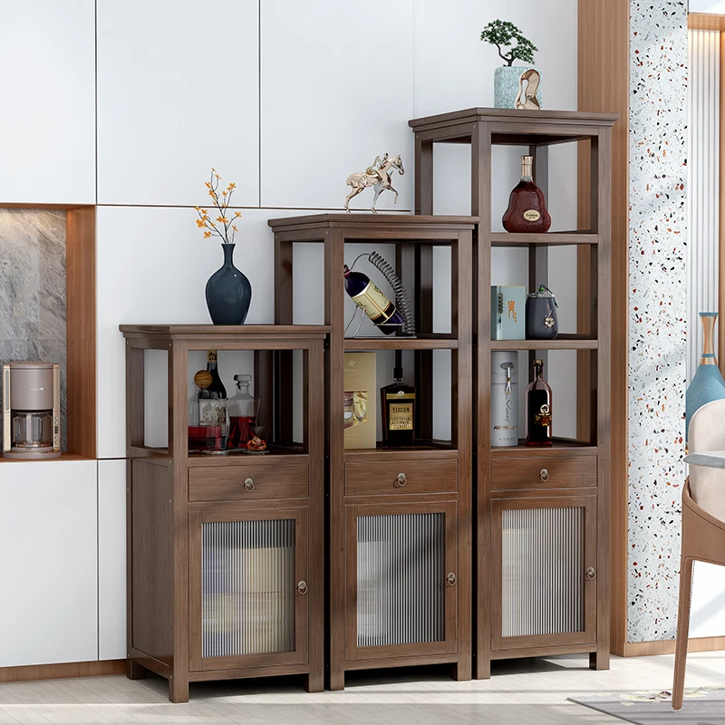 

Shelf floor-to-ceiling living room multi-layer corner cabinet storage cabinet storage acrylic display