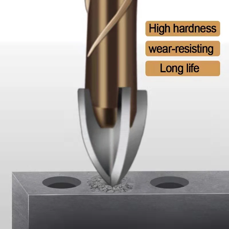 JUSTINLAU-brocas hexagonales cruzadas para azulejos, abridor de agujeros de hormigón de Cerámica y Vidrio, tamaños de taladro triangular de aleación