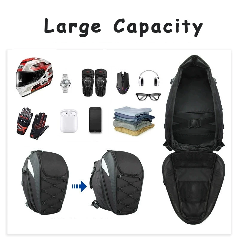 متعددة الوظائف دراجة نارية خوذة حقيبة مقاوم للماء دائم دراجة نارية مقعد حقيبة الرجال دراجة نارية على ظهره الرياضة في الهواء الطلق على ظهره