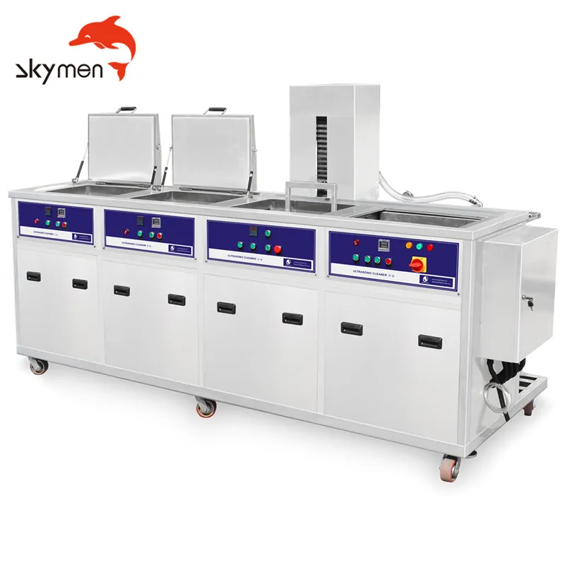 Four-tank Customized Function With Lifting For Metal Processing Industrial Ultrasonic Cleaning Machine With Filtration Filter