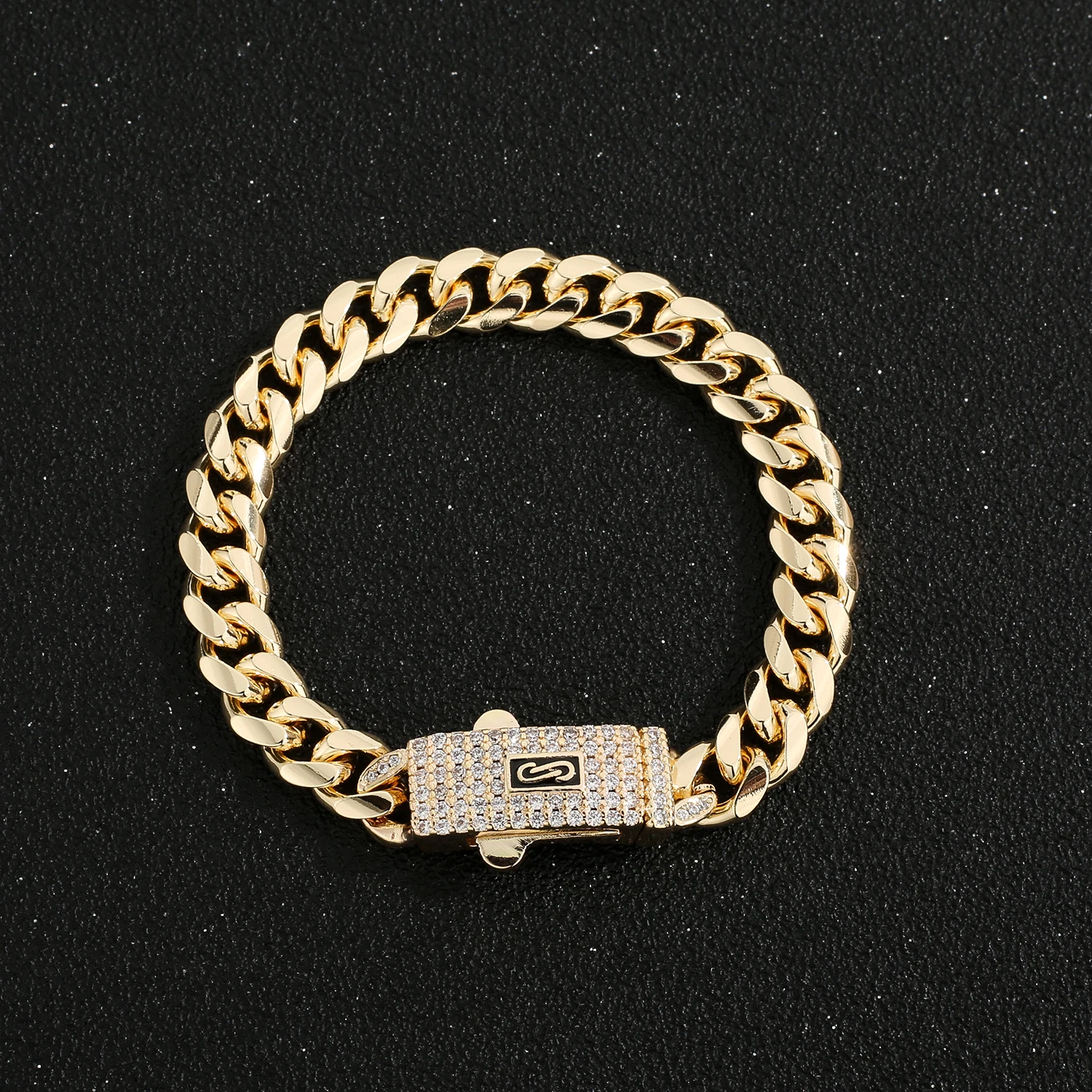 ‌Copper Chain Bracelet 4 Sizes 17-25cm 8mm, Unisex Anti-Tarnish DIY Jewelry Chain for Layering Bracelets