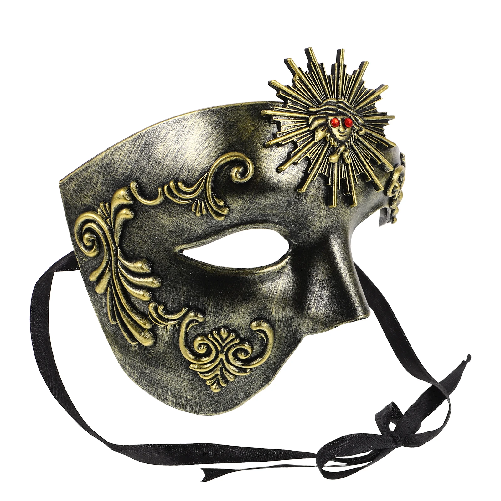 

Masquerade Half Face Mask Adult Carnival Masks Men Women ABS Material Adjustable Strap Unique Design