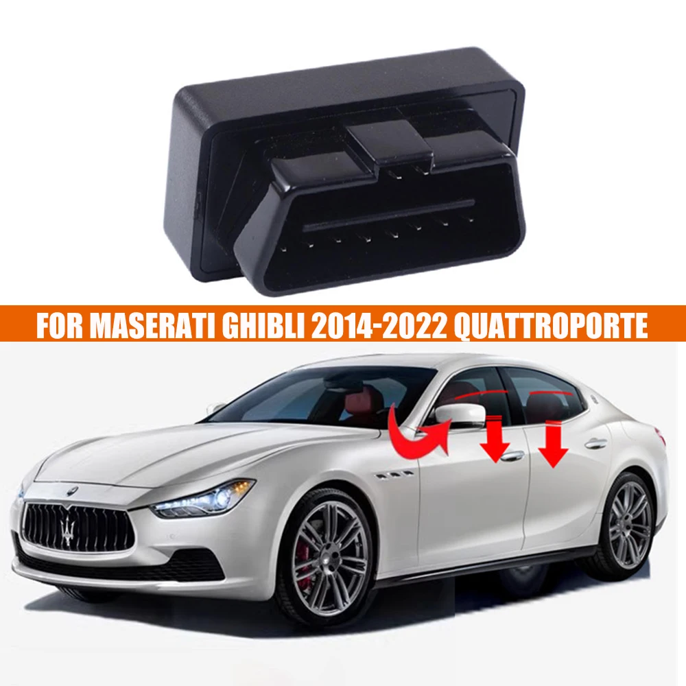 

Automatic OBD Car Window Lifter Closer Opener Lock For Maserati Ghibli 2014-2022 Quattroporte Auto Rearview Mirror Folding Plug
